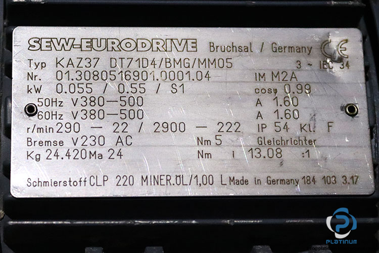 sew-KAZ37DT71D4BMGMM05-01.1278050501.0004X09-helical-gearmotor(used)-4