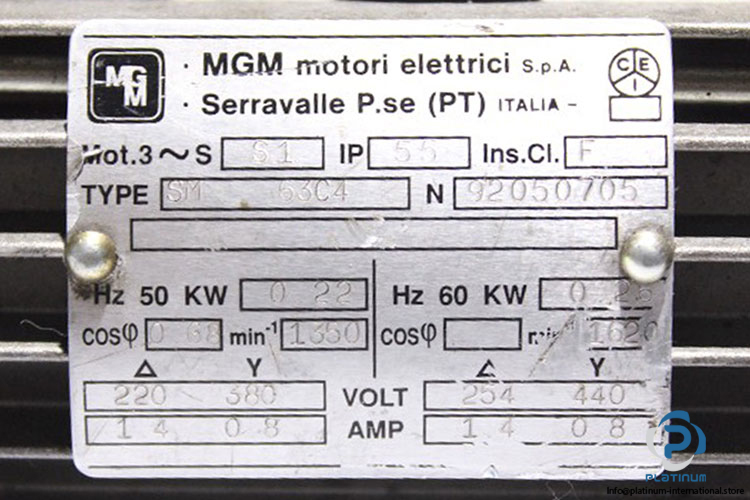 mgm-SM-63C4-gearmotor(used)-3