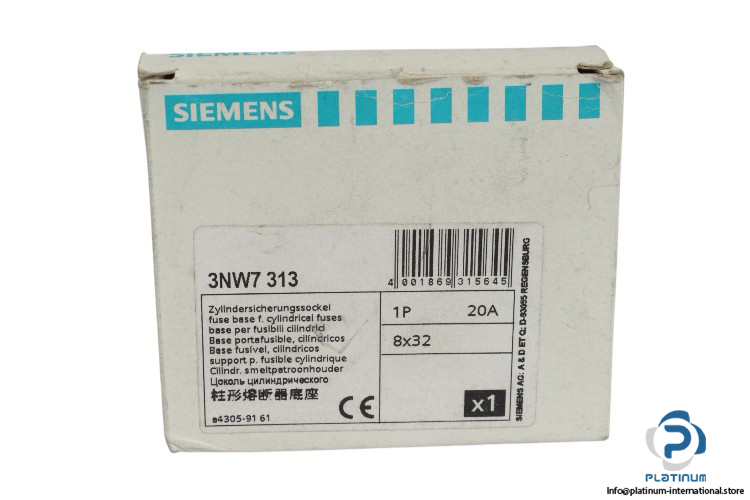 siemens-3NW7-313-cylindrical-fuse-holder-(new)-3