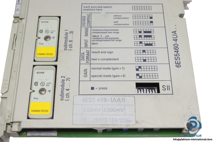 siemens-6ES5460-4UA13-analog-input-module-(used)-2