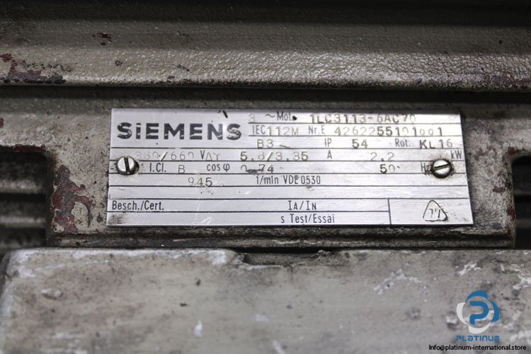 siemens-1LC3113-6AC70-brake-motor(used)-1