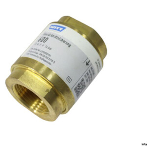 Witt 600 NON-Return Valve