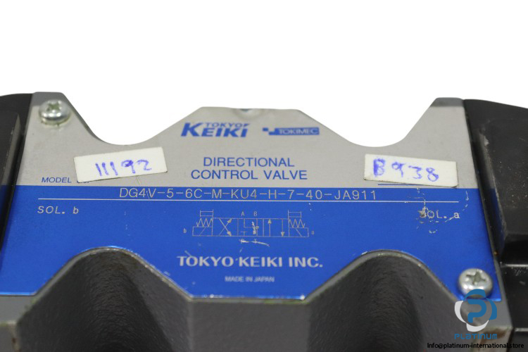 tokyo-keiki-DG4V-5-6C-M-KU4-H-7-40-JA911-solenoid-operated-directional-control-valve-used-2