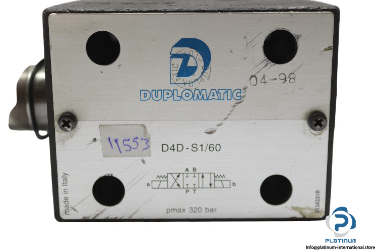 Diplomatic-d4d-s1-60-solenoid-operated-directional-valve(used)-2