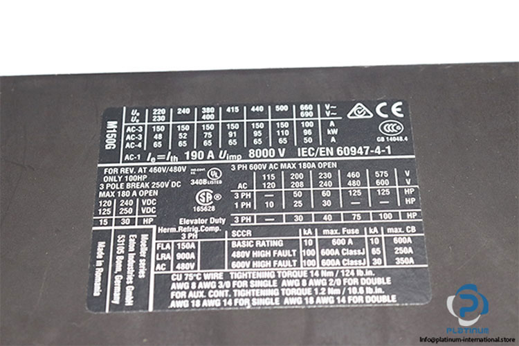 eaton-DILM150-XTCE150G-contactor-(used)-4