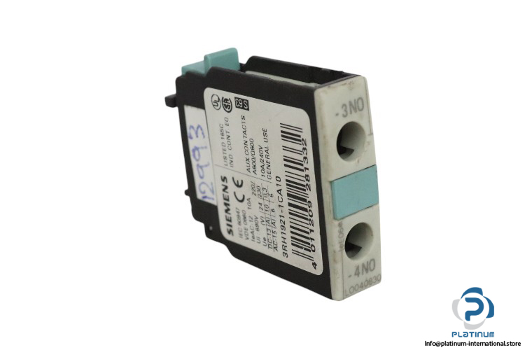 siemens-3RH1921-1CA10-auxiliary-switch-block-(used)