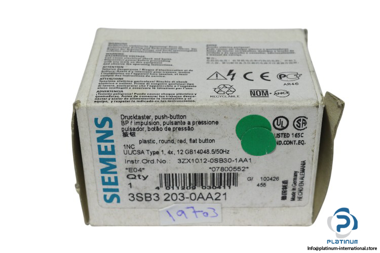 siemens-3SB3-203-0AA21-push-button-(new)-2