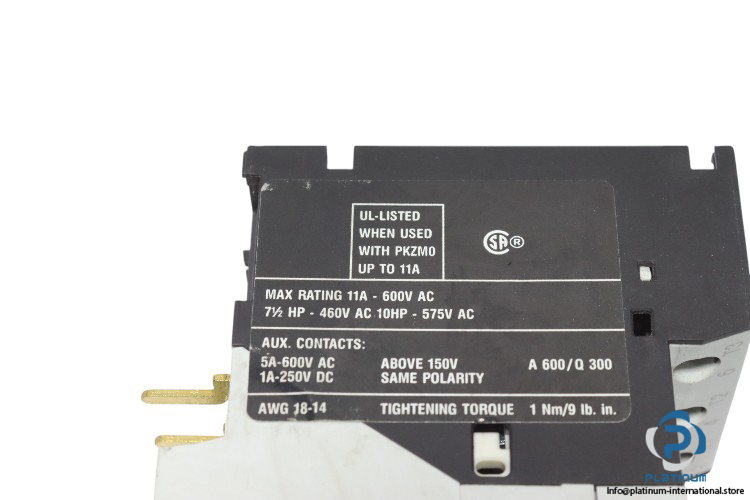 moeller-SE00-11-PKZ0-auxiliary-contact-module-used-2