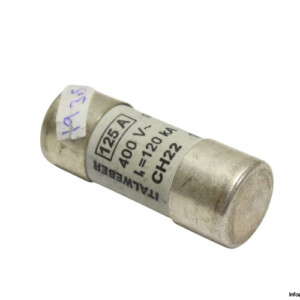 Italweber 1441100 GG 125A 400VAC Cylindrical Fuse