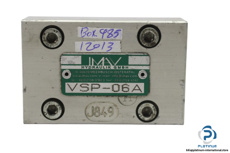 imav-hydraulics-VSP-06A-cover-plate-(Used)-1