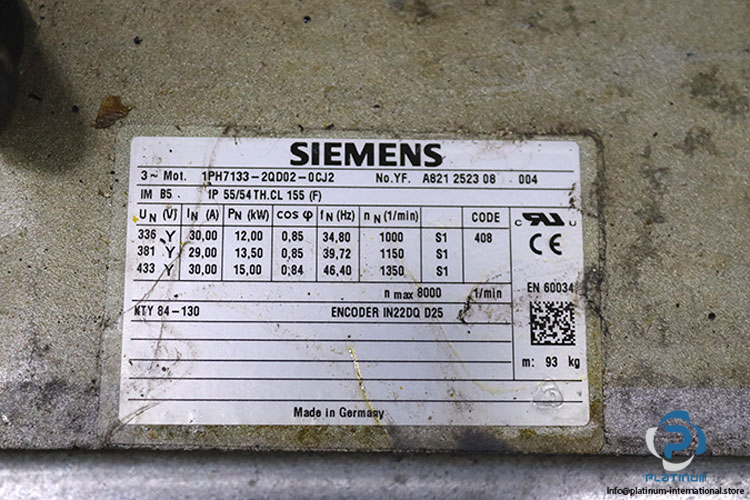 siemens-1PH7133-2QD02-0CJ2-asynchronous-servomotor-used-1