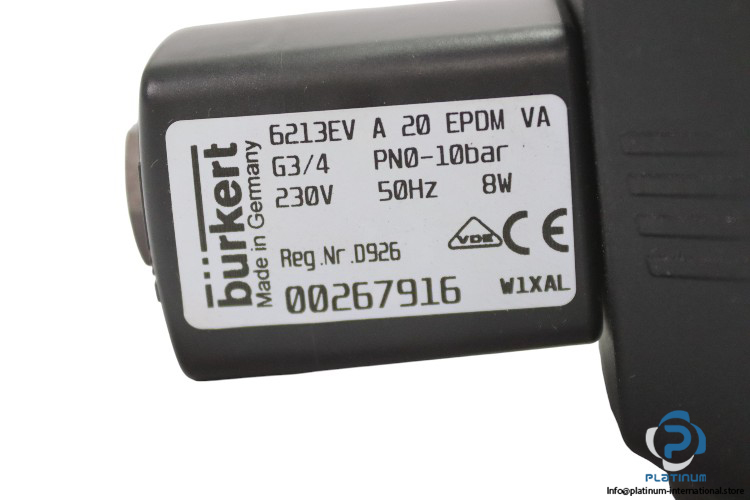 Burkert-6213EVA20EPDMVAG34PN0-10BAR-single-solenoid-valve(new)-3