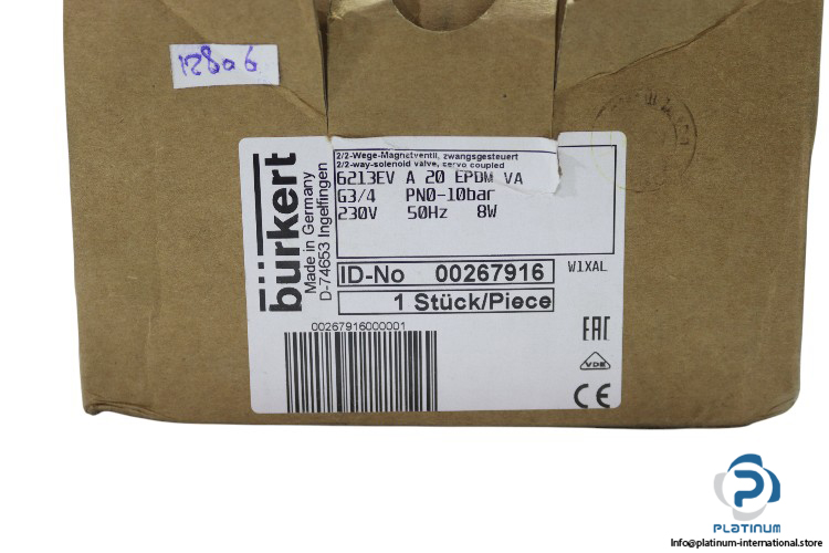 Burkert-6213EVA20EPDMVAG34PN0-10BAR-single-solenoid-valve(new)-4