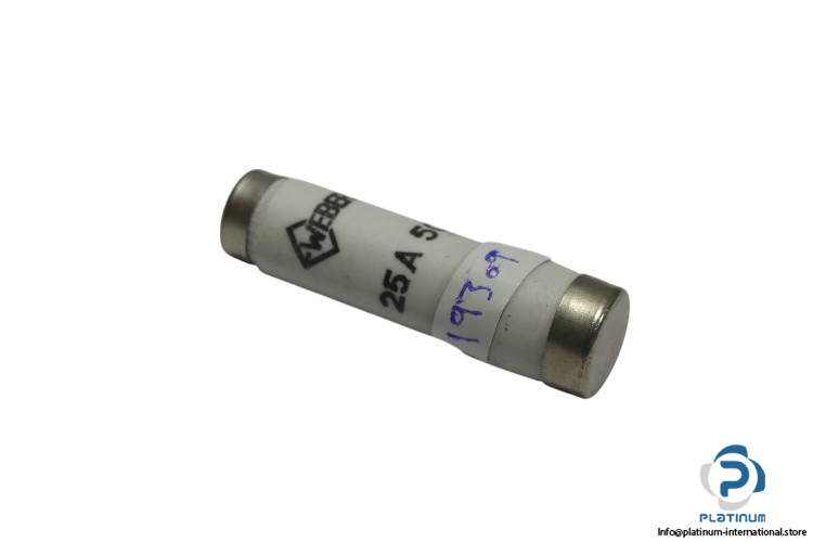 weber-25-A-500V-bottle-fuse-(used)