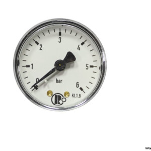 Riegler 111.12.050 6 BAR G1/4B Pressure Gauge