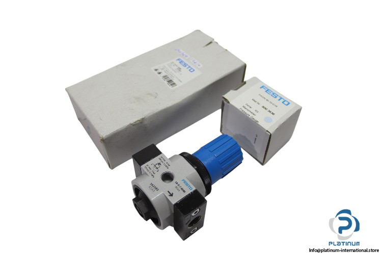 festo-162583-pressure-regulator-with-gauge-(new)-(carton)