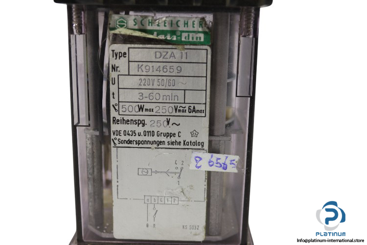 schleicher-DZA-11-time-relay-(used)-2