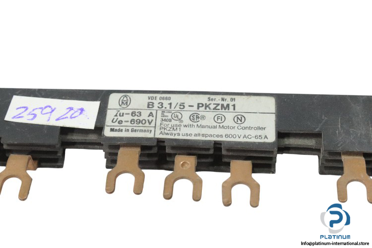 moeller-B-3.1_5-PKZM1-busbar-modular-spacing-(Used)-1