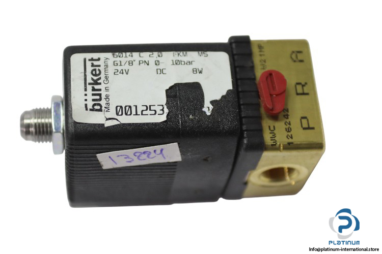 Burkert-6014-c-20-fkm-ms-g18-pn0.10bar-single-solenoid-valve(used)-1