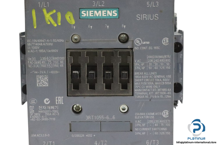 siemens-3RT1055-6AP36-power-contactor-(used)-2