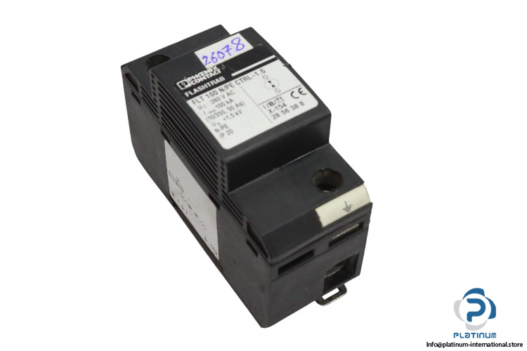 phoenix-contact-FLT-100-N_PE-CTRL-1.5-lightning-current-arrester-(used)