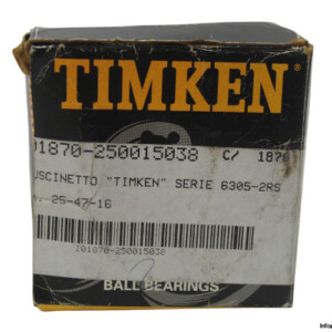 Timken 6305 2RS Deep Groove Ball Bearing