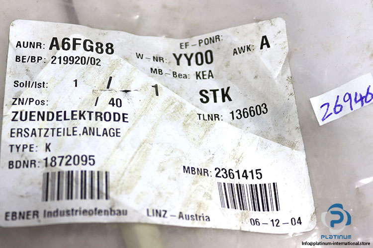 ebner-industrieofenbau-A6FG88-ignition-electrode-(new)-2