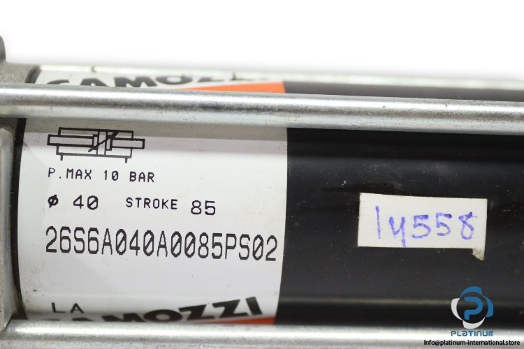 camozzi-26S6A040A0085PS02-pneumatic-cylinder-(used)-1