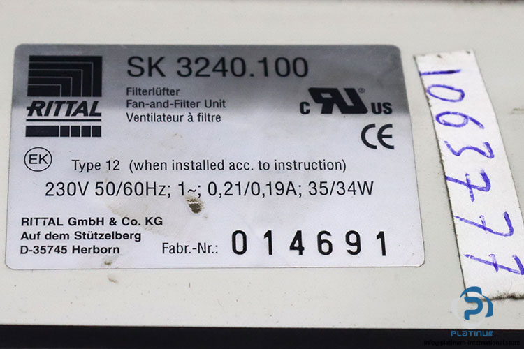 rittal-SK-3240.100-fan-and-filter-unit-used-3
