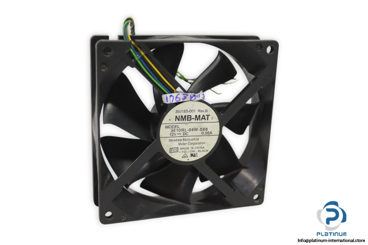 nmb-mat-3610RL-04W-S66-axial-fan-used