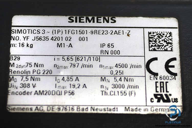 Siemens-1fg1501-9re23-2ae1-z-synchronous-servo-geared-motor-bevel-gearbox(used)-3