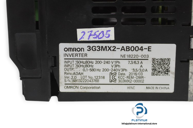 omron-3G3MX2-AB004-E-inverter-(used)-2