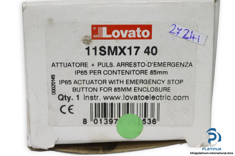 lovato-11SMX17-40-actuator-with-emergency-stop-button-(new)-1