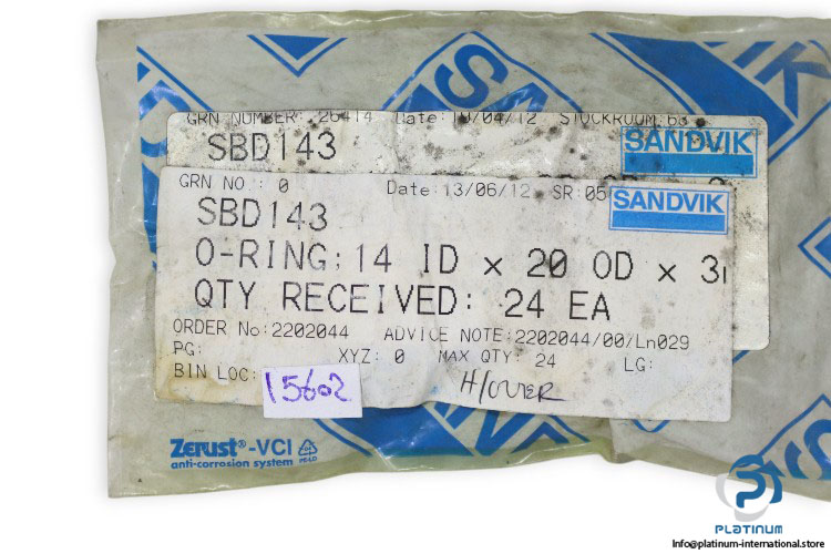 sandvik-SBD143-o-ring-seal-kit-(new)-1