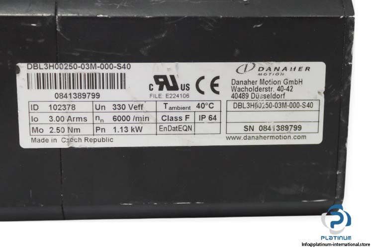 danaher-DBL3H00250-03M-000-S40-servo-motor-used-2