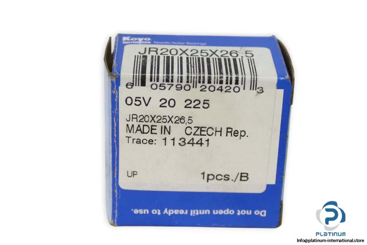 koyo-JR20X25X26.5-needle-roller-bearing-new-carton-1