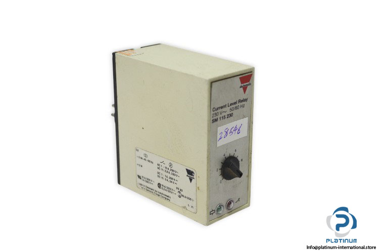 carlo-gavazzi-electromatic-sm115230-current-level-relay(used)