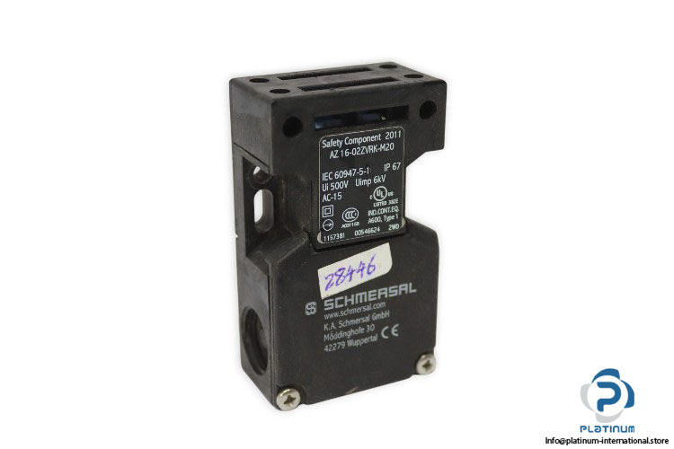 schmersal-az16-02zvrk-m20-safety-switch(used)