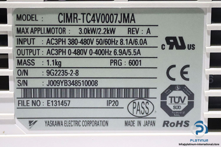 yaskawa-CIMR-TC4V0007JMA-frequency-inverter-(New)-5