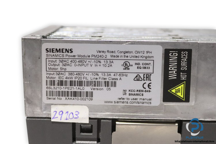 siemens-6SL3210-1PE21-1AL0-power-module-new-4
