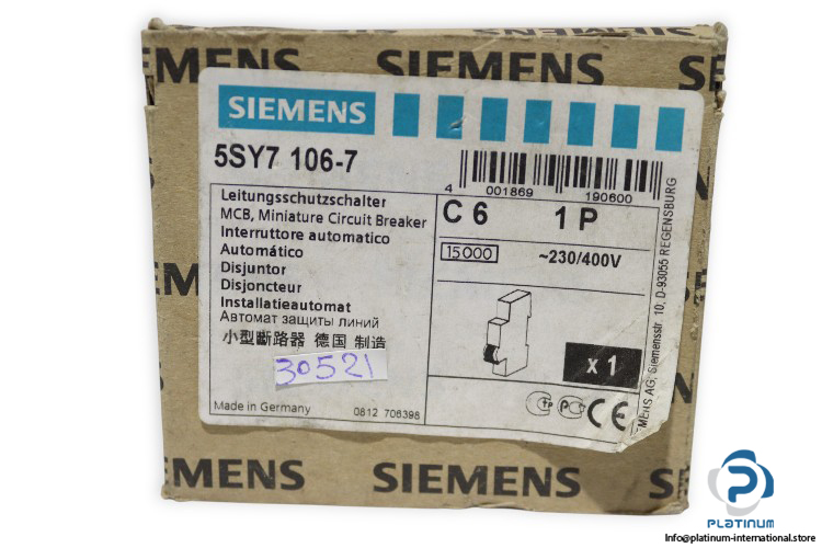 siemens-5SY7-106-7-miniature-circuit-breaker-new-1