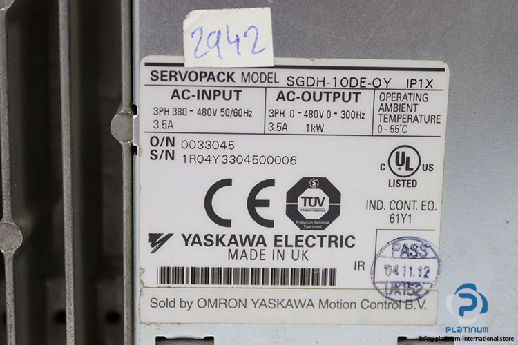 Omron-SGDH-10DE-OY-servo-drive(used)-3