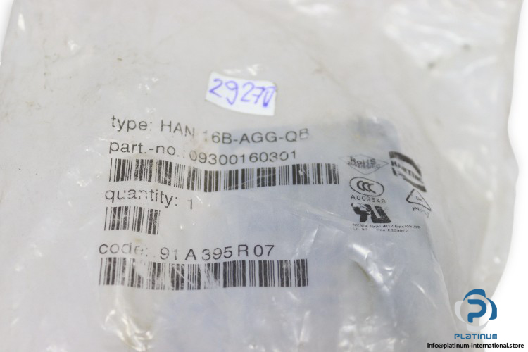 harting-HAN-16B-AGG-QB-industrial-connector-(New)-4