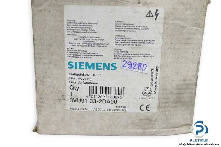 siemens-3VU91-33-2DA00-cast-housing-(New)-2