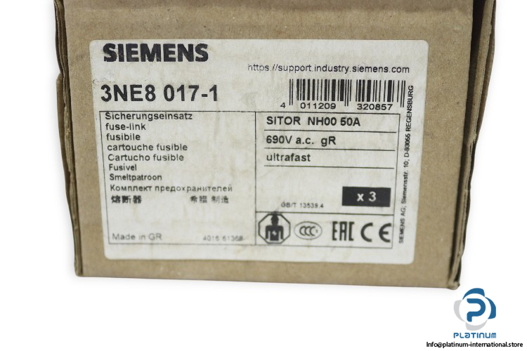 SIEMENS-3NE8017-1-fuse-link(new)-5