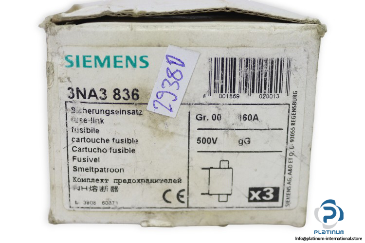 siemens-3NA3-836-fuse-link-(New)-3
