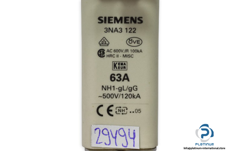 siemens-3NA3-122-fuse-link-(New)-1
