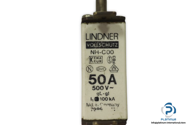 lindner-NH-C00-7999-GL-GI-50a-fuse-link-(New)-1