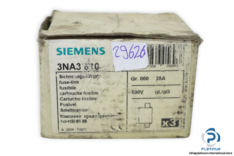 siemens-NH000-3NA3-810-fuse-link-(New)-2