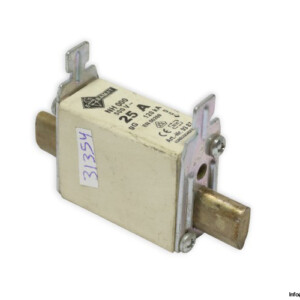 Ebamat NH000 9387 GG 25A 500VAC Fuse Link